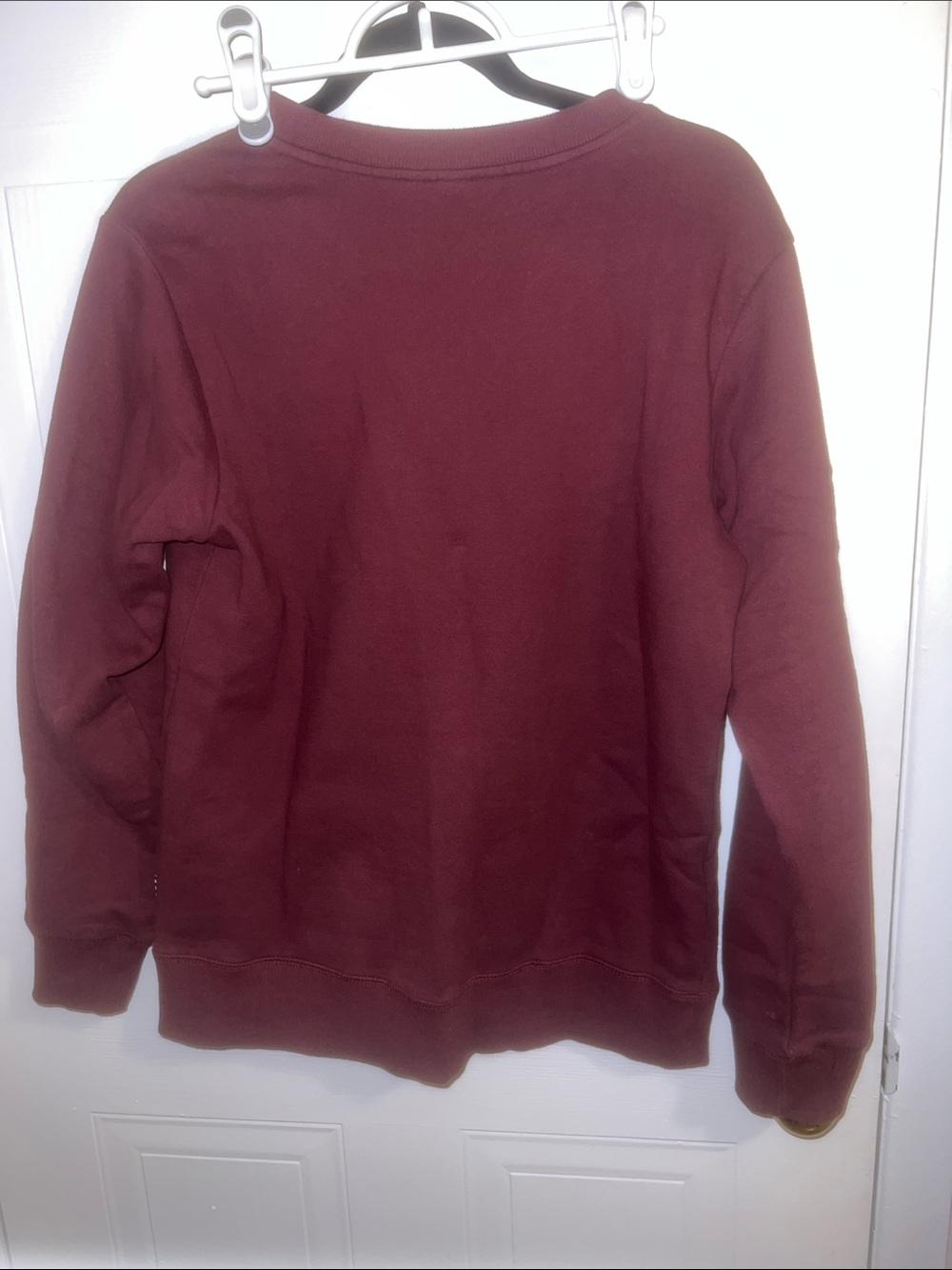 Volcom Men's Burgundy Crewneck Sweatshirt with Logo Accents - Picture 8 of 8